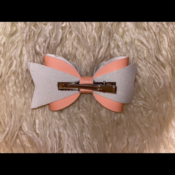 Glow in the dark Cow print and coral bow - Picture 2 of 4